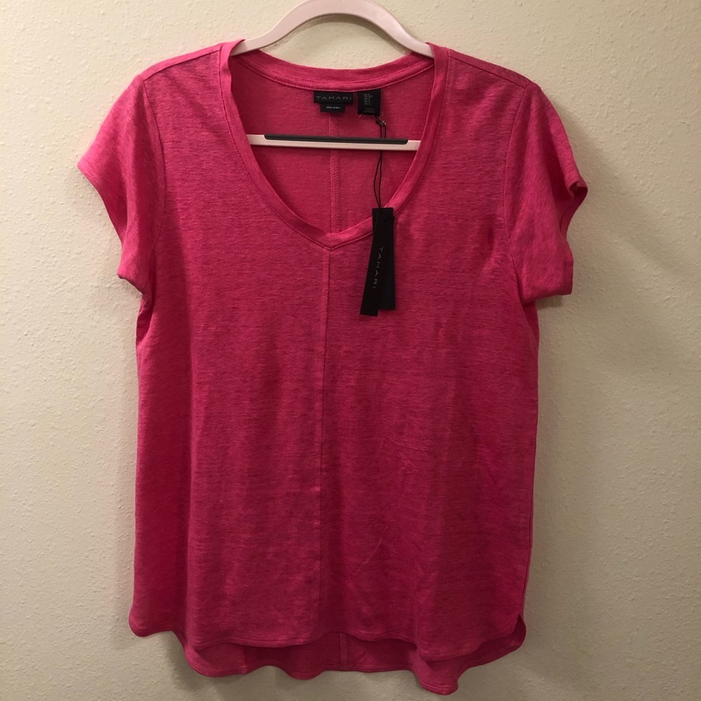 💔SOLD 100% linen 🌿 NWT Tahari - Picture 1 of 7